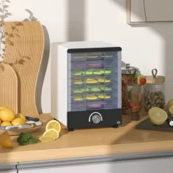 Torkugnar-Matdehydrator / Frukttork - 350 W - 7 brickor - Justerbar temperatur