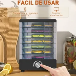 Torkugnar-Matdehydrator / Frukttork - 350 W - 7 brickor - Justerbar temperatur