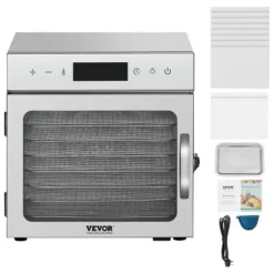 Torkugnar-Matdehydrator, 300x305x310 mm, rostfritt stål, elektrisk