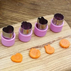 Kakformar-Matdekoration Söt Shaper Hållbar Köksverktyg Skärform 9-Delat Set Kak Skär Grönsaker och Frukt DIY Skärset