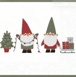 Pappersservetter-Matservetter Jul 20-pack Gullers