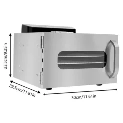 Torkugnar-Mattork, 6 nivåer, justerbar temperaturkontroll,Silver