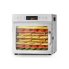 Torkugnar-Mattorkarmaskin med 8 brickor, Rostfritt Stål, 400W, För Torkning av Kött och Frukt
