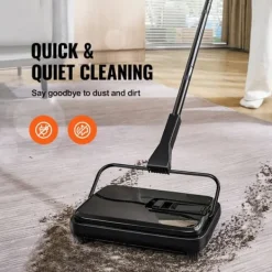 Mattsopmaskin, 7,87 tum sopbanor, manuell golvsopmaskin, 300 ml soptunna för hemmakontor, rengör damm och husdjurshår.