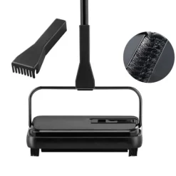 Mattsopmaskin, 7,87 tum sopbanor, manuell golvsopmaskin, 300 ml soptunna för hemmakontor, rengör damm och husdjurshår.