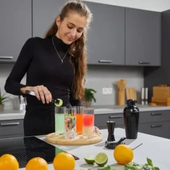 Verktygsset För Drinkar-Mattsvart bartenderset