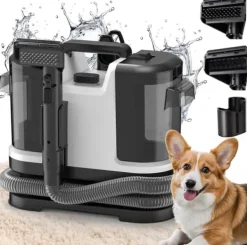 Golv- & Mattrengöring-Mattvårdsdammsugare, Stark Sugkraft, Kompakt Design,500W 12Kpa