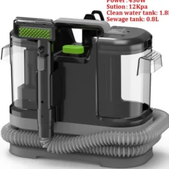 Mattvätt, Bärbar, Dubbelt Vattentanksystem,450W-EU Kontakt