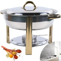 Matuppvärmare-Matv�rmare, rostfritt st�l, isolerad, Silver