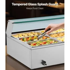 Matvärmare, 110x57x38,5 cm, rostfritt stål