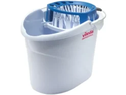 Vileda Rengöringsutrustning-Möbelhink, Supermop, 41x60x50cm, 10 liter grå, rPP/PP, med handtag och pressvridare