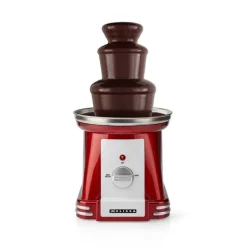 MELISSA Chokladfontän | 90 B | 32 cm | 3 metallnivåer | Röd / Vit