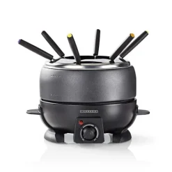 MELISSA Fondueset | 6 personer | 2,3 l | Justerbar temperaturkontroll | 800 W | Cool touch-handtag | Halkskyddade fötter | Överhettningsskydd