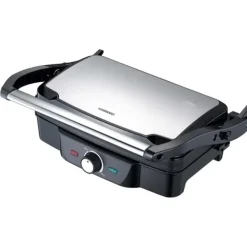 Grillar-MELISSA Panini / bordsgrill 1600W Svart / Rostfritt stål topphölje