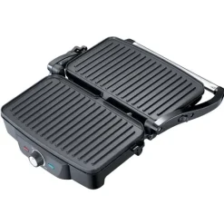 Grillar-MELISSA Panini / bordsgrill 1600W Svart / Rostfritt stål topphölje