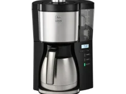 Melitta Look Therm Timer Kaffemaskin - 10 koppar - Svart / Silver