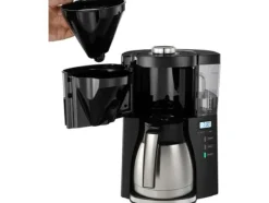 Melitta Look Therm Timer Kaffemaskin - 10 koppar - Svart / Silver