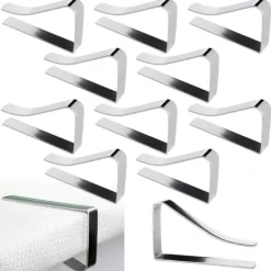 Metallklämmor för bordsdukar 10 st.