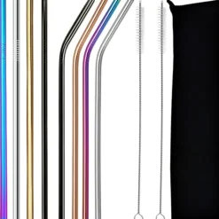 Metallsugrör / Sugrör i Metall - 8 st