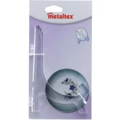 Köksorganiserare-Metaltex Skylthållare 18-26 cm Transparent