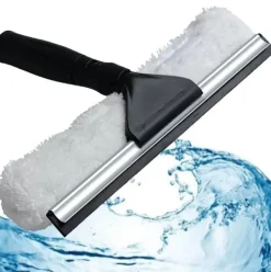Rengöringsutrustning-Mikrofiber fönsterputs, skrapa, INGEN MÄRKEN