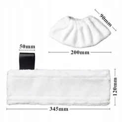 Golv- & Mattrengöring-Mikrofiberdukar till ångtvätt EasyFix 6-pack – 3 golv + 3 handmunstycke | Tvättbar | Ersättningsdel för Karcher SC3 SC4