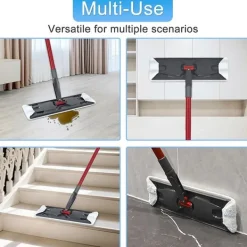 Rengöringsutrustning-Mikrofibermoppdynor - 3-pack, kompatibla med Vileda H2Pro & O-Cedar H2Pro, för effektiv rengöring