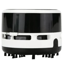 Handdammsugare-Mini bärbar stationär dammsugare kontorsbord dator tangentbord sopmaskin (svart