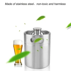 Mini öltunna i rostfritt stål med spirallock Praktiska hem- och hotelltillbehör (2L)