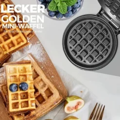 Våffeljärn-Mini Wafflejärn - HIYAA - Rosa - Non-stick - 10,16 cm - Elektrisk