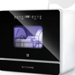 Diskmaskiner-Minidiskmaskin, minidiskmaskin med touchkontroll, 9 program, portabel bordsdiskmaskin, 5,2 liters vattentank, kan användas med/utan vattenanslutning | CDON