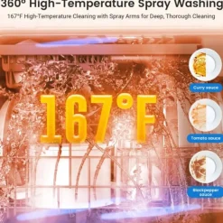 Diskmaskiner-Minidiskmaskin, minidiskmaskin med touchkontroll, 9 program, portabel bordsdiskmaskin, 5,2 liters vattentank, kan användas med/utan vattenanslutning | CDON