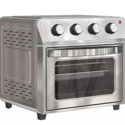 Miniugn med Varmluft och Airfryer, 24L, 1600W, Silver, Rostfritt stål