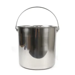 Mjölkburk - Hink - Rostfritt Stål - 20 L - Med Lock - Tjockväggad - Tål Kokande Vatten