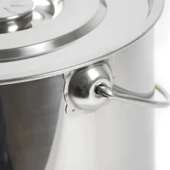 Mjölkburk - Hink - Rostfritt Stål - 20 L - Med Lock - Tjockväggad - Tål Kokande Vatten