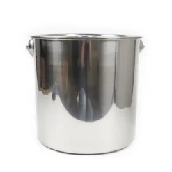 Mjölkburk - Hink - Rostfritt Stål - 20 L - Med Lock - Tjockväggad - Tål Kokande Vatten