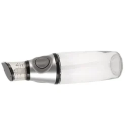 Olje- & Vinägerbehållare-500ml oljedispenser läckagesäker glas silikon akryl presstyp kvantitativ oljeflaska för hälsokök silver