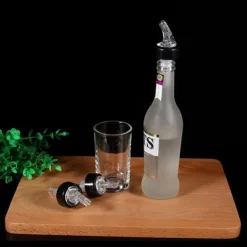 Flaskstopp & Flaskförslutare-35ml Praktisk Plast Sprit Sprit Hällare Flöde Vinflaska Häll Pip Stoppar Transparent