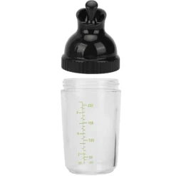 Vispar & Shakers För Salladsdressing-200ml salladsdressingshaker BPA-fri förhindrar läckage salladsdressingburk med lock för kök svart