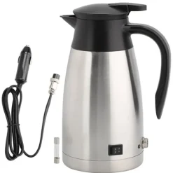 1000ml 12V 24V Universal Bil Vattenkokare Elvärmare Vattenkokare Bärbar Varmvattenberedare