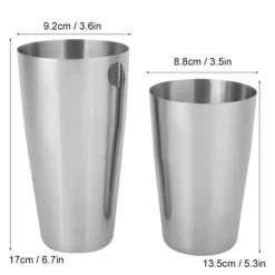 750ml550ml Rostfritt Stål Cocktail Shaker Cup Bar Bartender Dryckesmixverktyg Barware Set