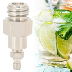 Kolsyremaskin-8mm CO2-tankadapter med utvändig gänga TR21-4 snabbkoppling för Soda Club