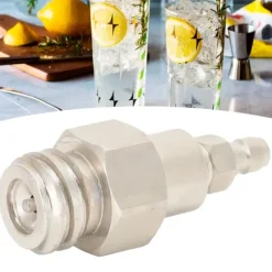 Kolsyremaskin-8mm CO2-tankadapter med utvändig gänga TR21-4 snabbkoppling för Soda Club