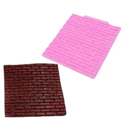 Utrustning För Tårtdekoration-Mönstermatta Tegelvägg