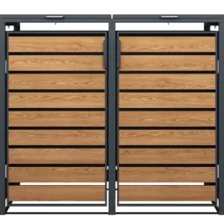 Viking Choice Modern 240L Dubbel Soptunnelskydd med Väderskyddad Design för Trädgårdsförvaring