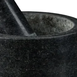 Mortlar & Mortelstötar-Mortel med stöt, 13x13 cm, Svart