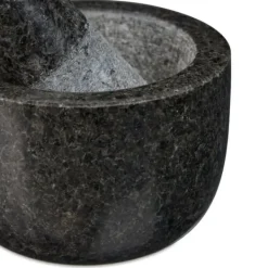 Mortlar & Mortelstötar-Mortel och stöt, Granit, 6x8,5 cm, Grå