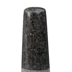 Mortlar & Mortelstötar-Mortel och stöt, Granit, 6x8,5 cm, Grå