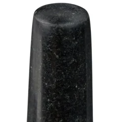 Mortel och stöt, Granit, 9.5x11x11 cm, Svart