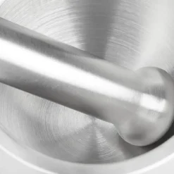 Mortel och stöt, 10x9 cm, Silver